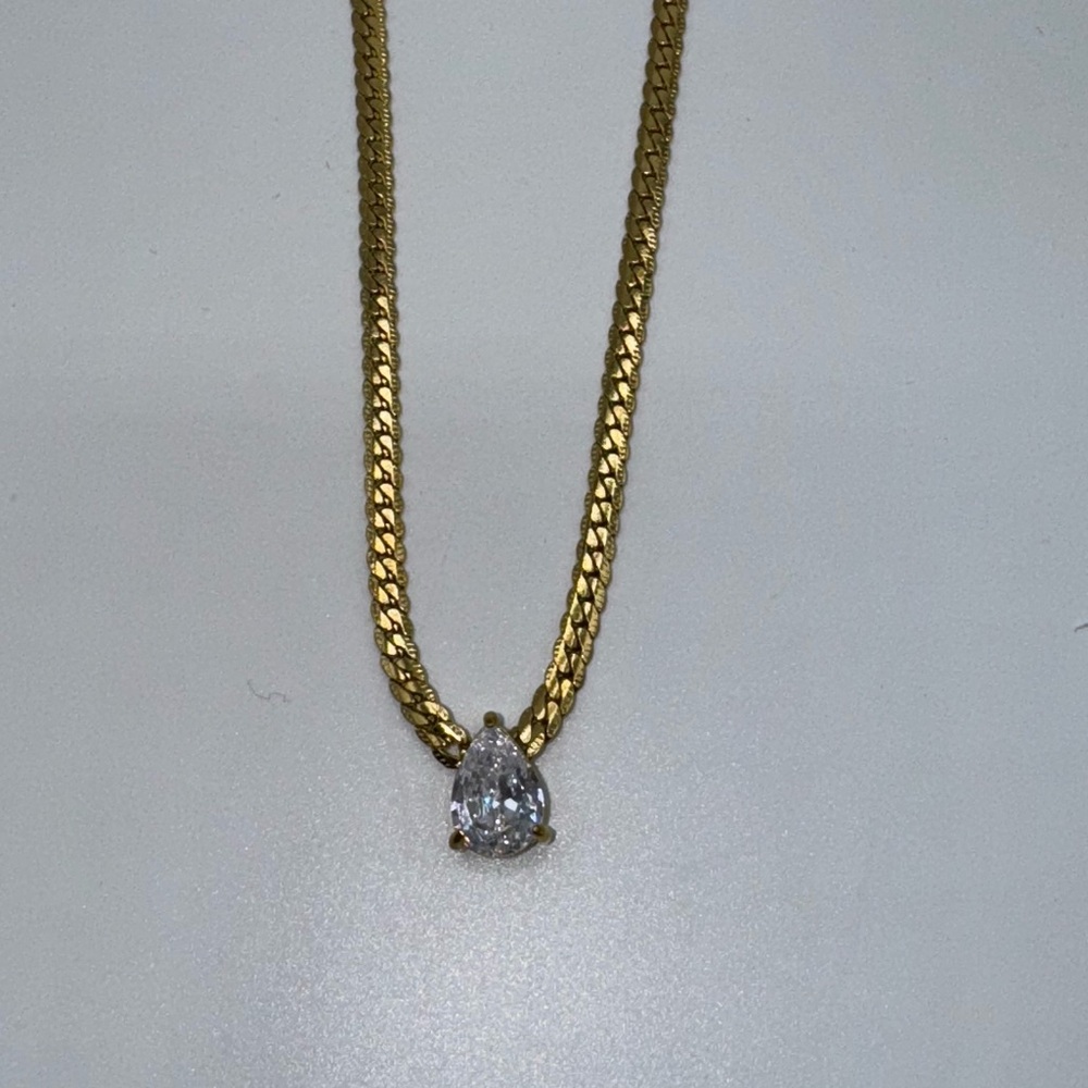 2ct Pear Cut Necklace - Picture 9 of 11